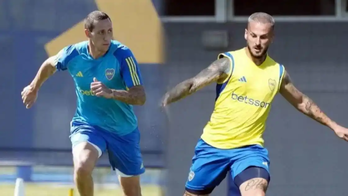 En Boca, Lema y Benedetto se entrenaron diferenciado de cara al Superclásico