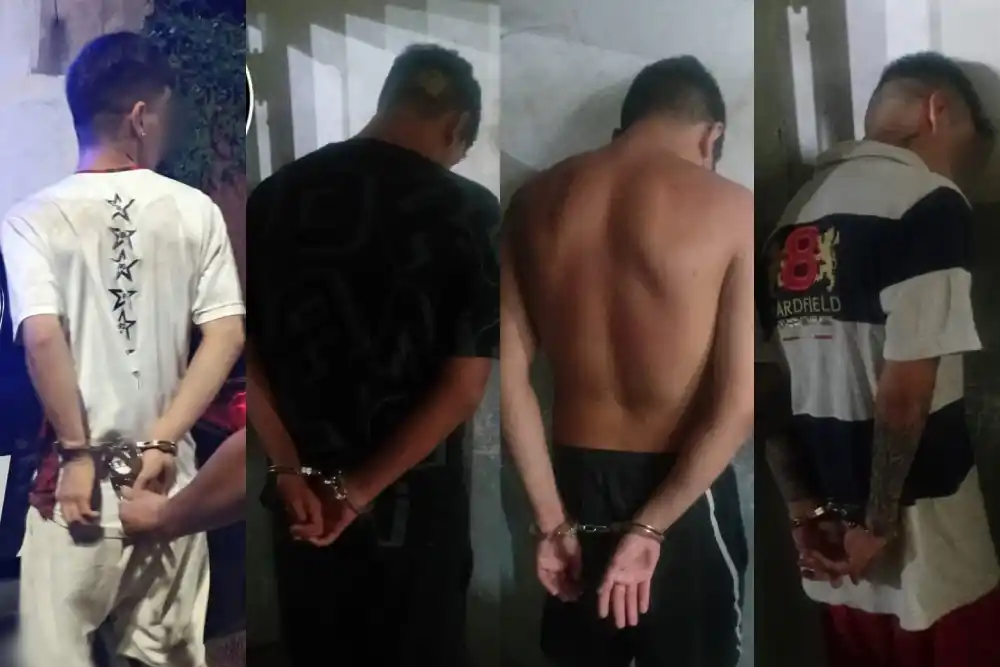 Detenidos en barrio Tablada.