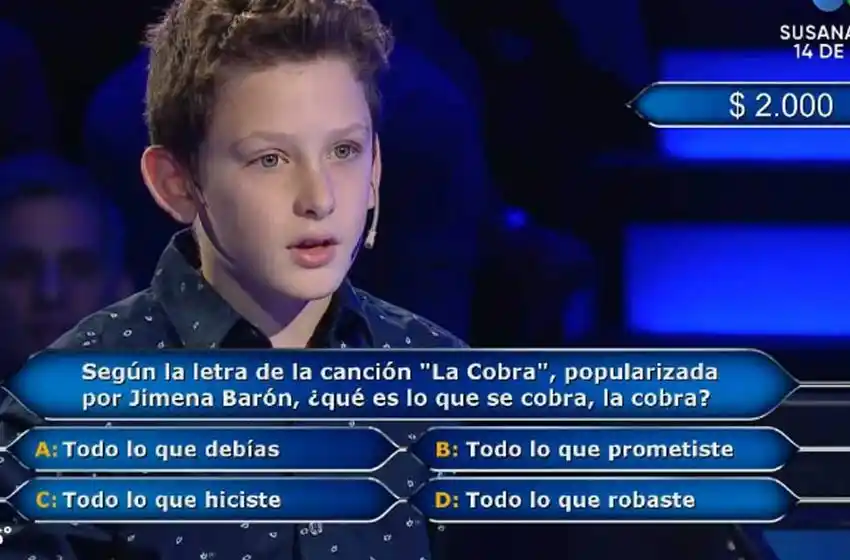 Polémica por la participación de un niño en ¿Quién quiere ser millonario?