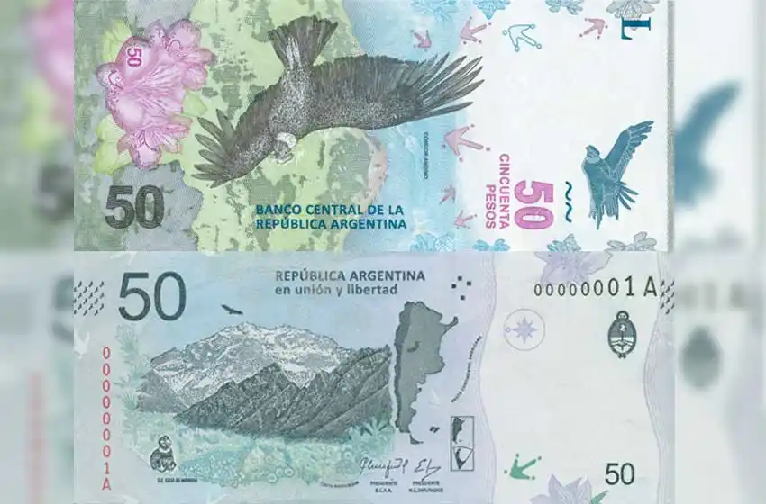 Un nuevo billete de $50 circulará a partir de este jueves