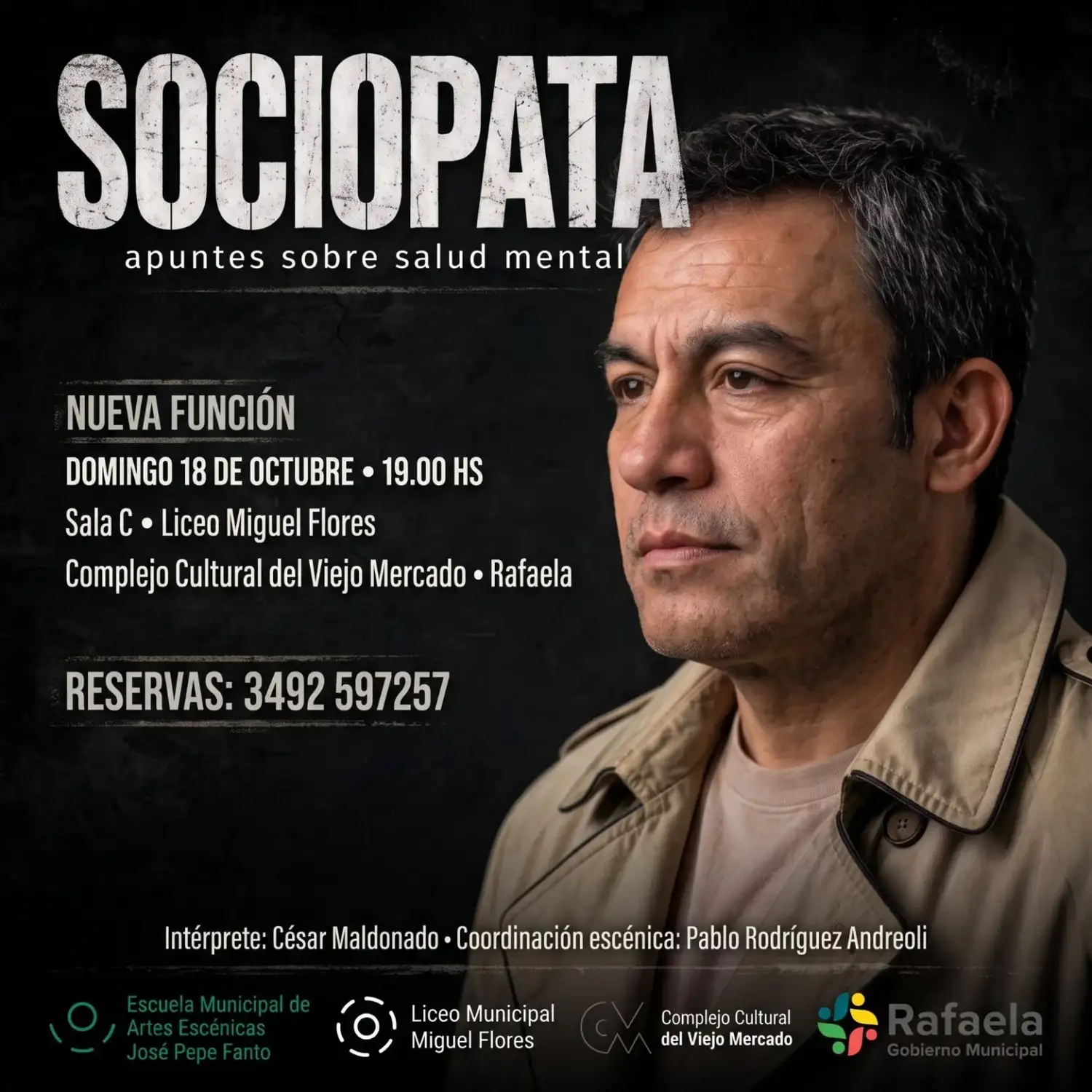 Vuelve a escena Sociópata, apuntes sobre salud mental en el Complejo Cultural del Viejo Mercado - 2