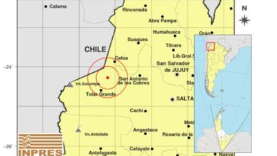 Temblor en Salta: se registró un sismo de magnitud 4,1 en el oeste de la provincia