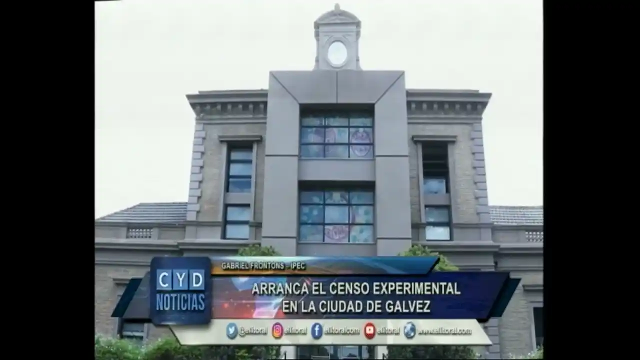 Arranca el censo experimental en la ciudad de Gálvez