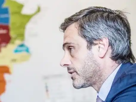 Michel en la reunión de la CGT por la reforma laboral