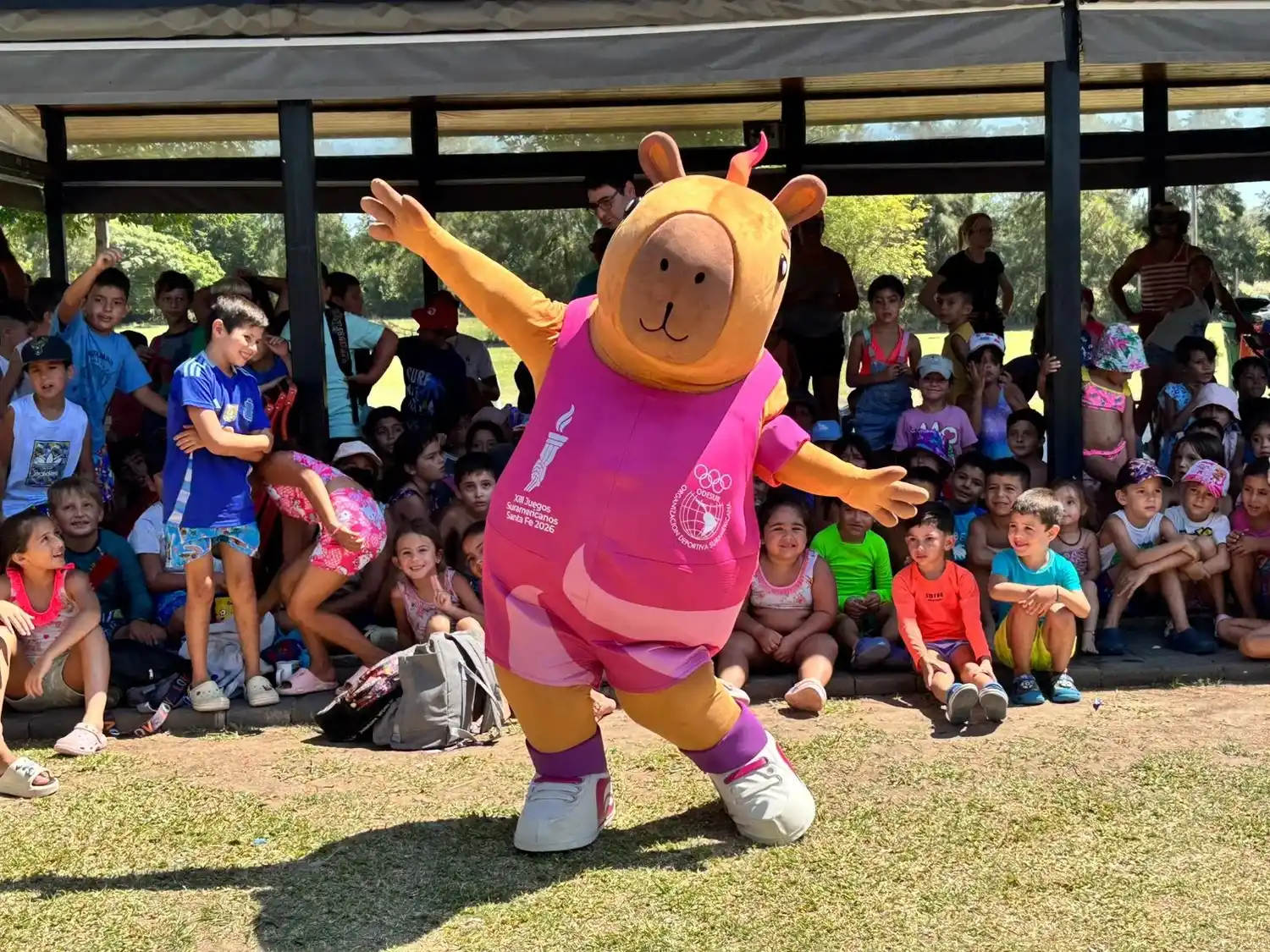 La mascota de los Juegos Suramericanos.