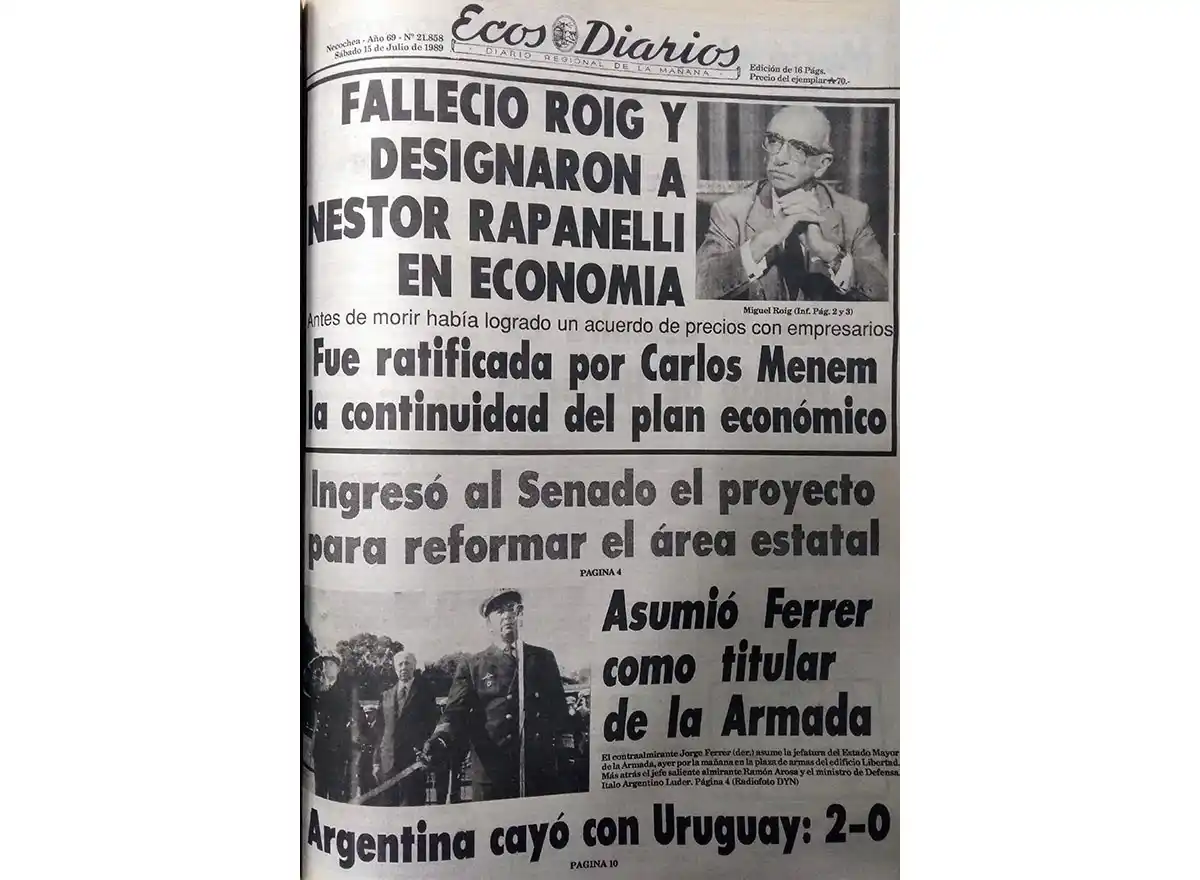 Sábado 15 de julio de 1989
