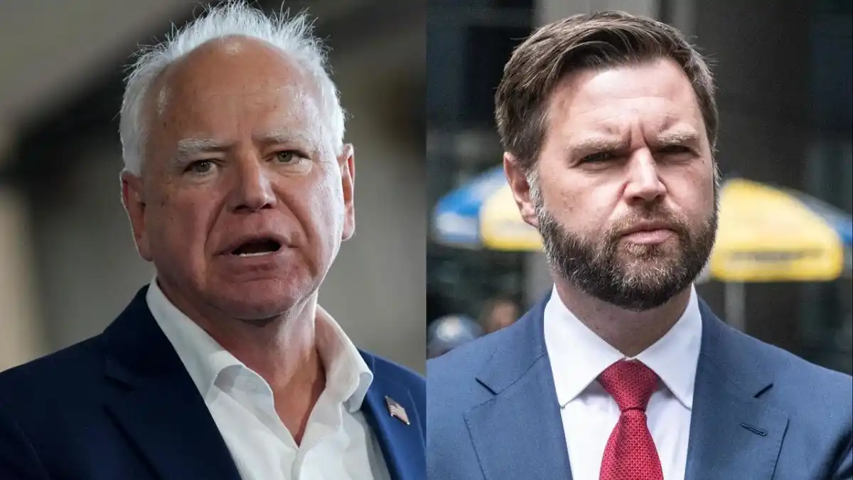 Candidatos a la vicepresidencia de EE. UU. defienden en su debate a Trump y Harris