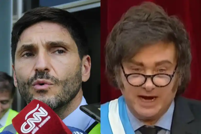 Maximiliano Pullaro-Javier Milei.