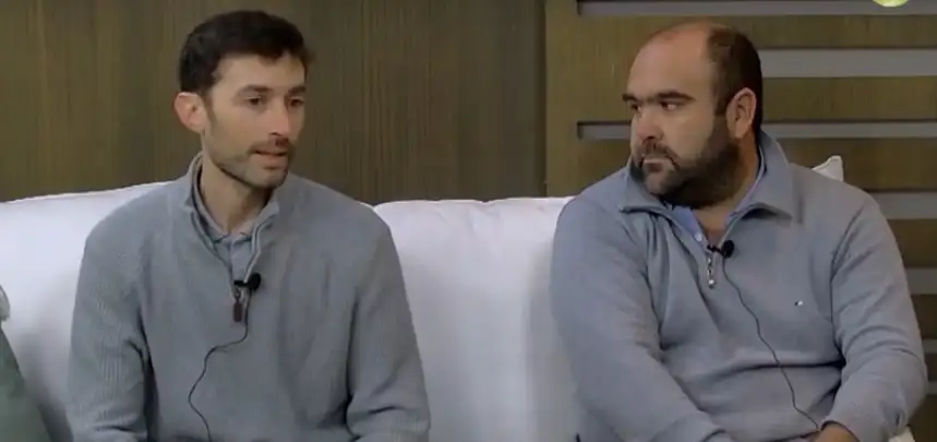 Juan Luis Rodríguez Burgués, de Conin Tandil, y Joaquín Servat, de Axion.