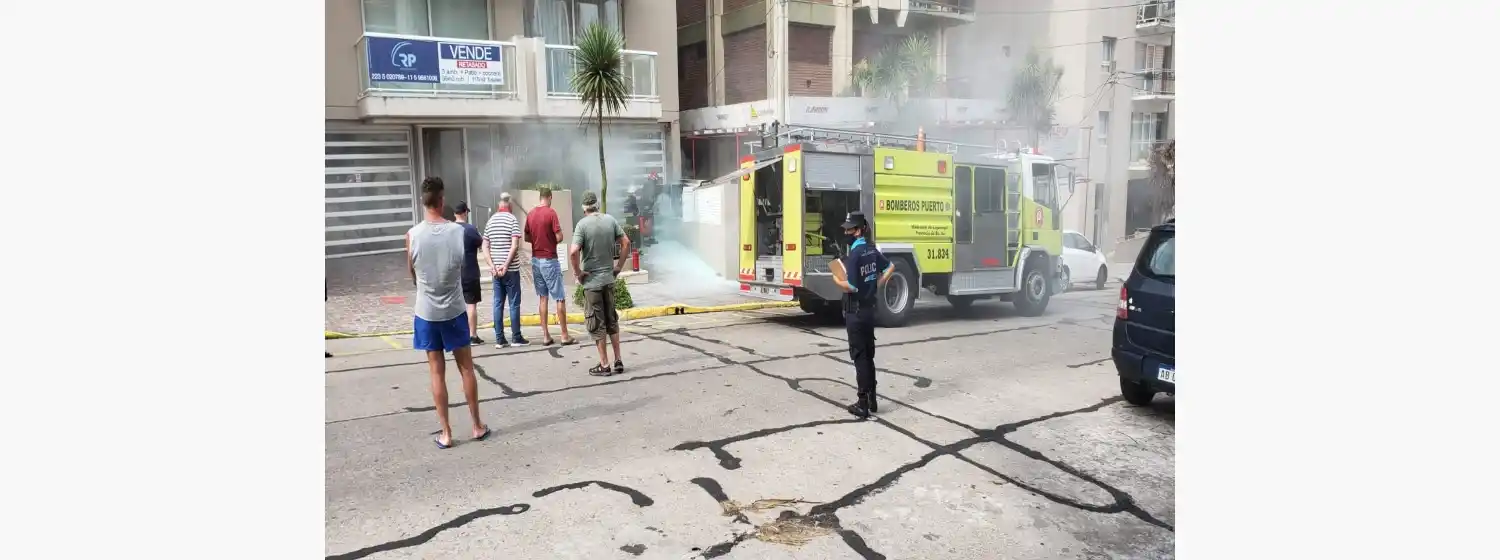 Incendio en un edificio de Falucho al 700