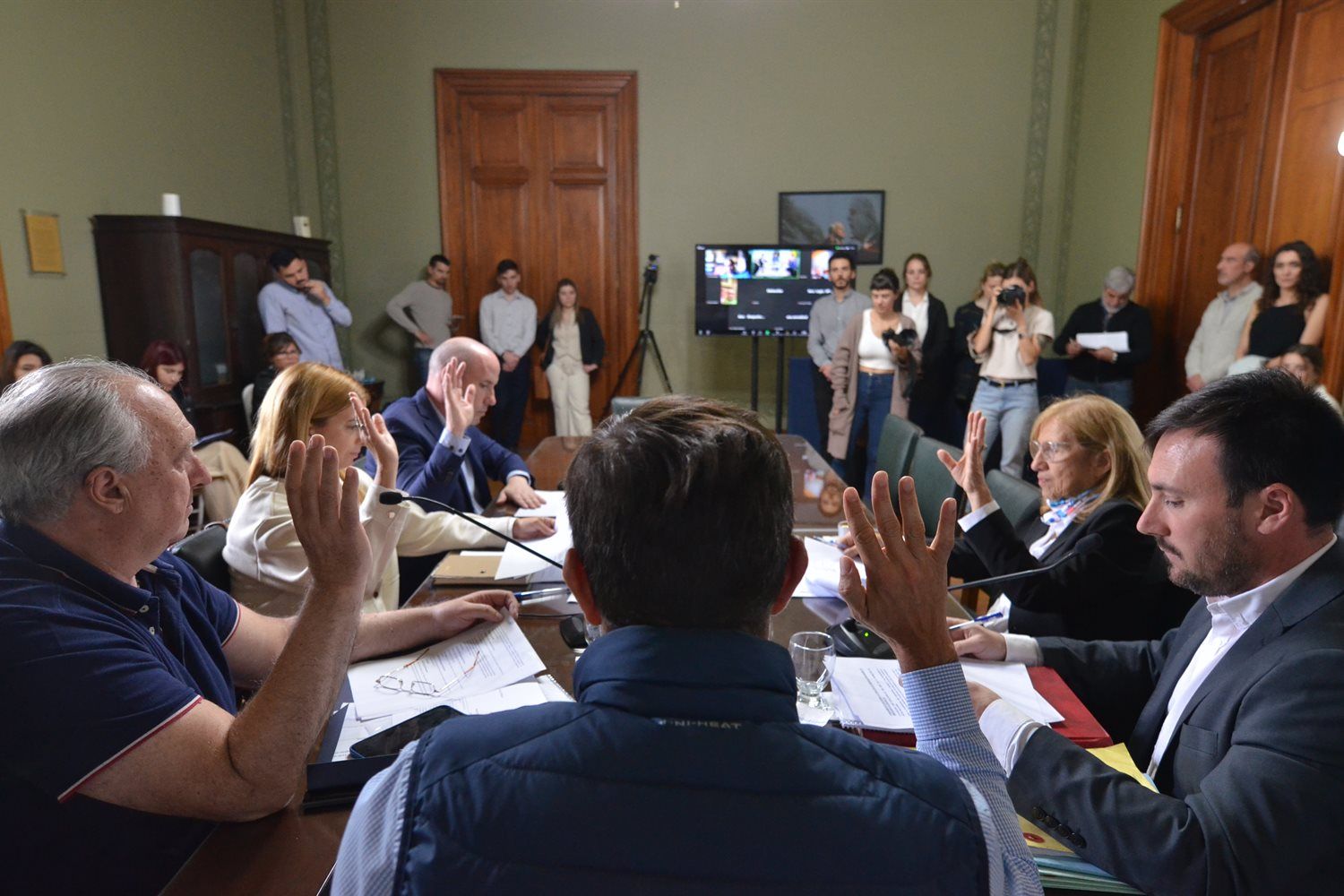 La Comisión de Salud del Senado sesionó en el salón "Antonio Cafiero".