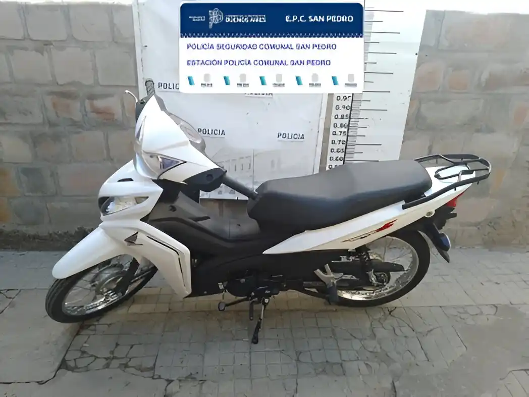 La moto quedó a disposición de la Justicia.