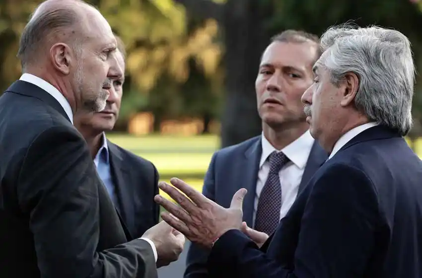 El gobernador Omar Perotti se reunió con el presidente Alberto Fernández en la quinta de Olivos