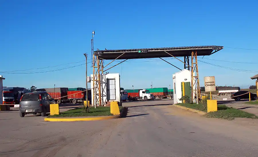 Sector de ingreso. A la playa de camiones