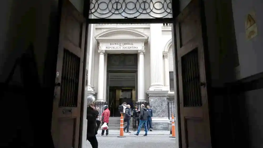 La sede del Banco Central en Buenos Aires.