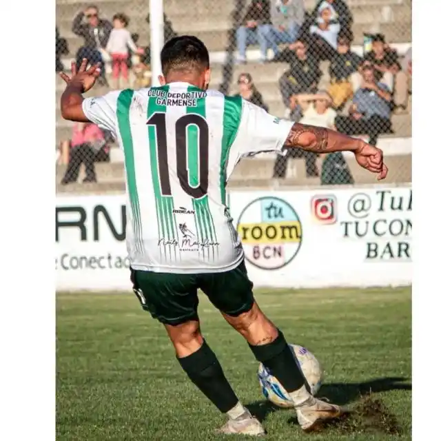 Gutiérrez, con la camiseta de Garmense.