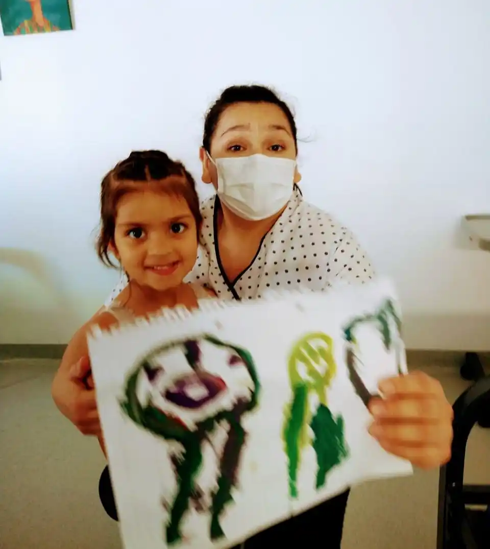 Agradecimiento a personal del Hospital
