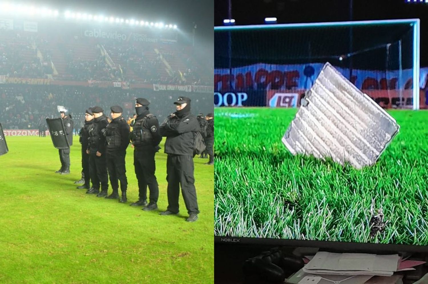 Colón perdía 1 a 0, se desataron incidentes y debieron suspender el partido