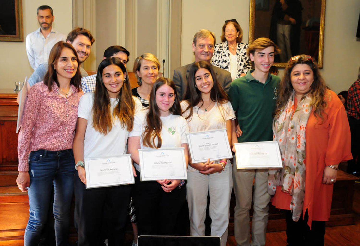 Alumnos de la Escuela Granja fueron reconocidos por el Concejo Deliberante