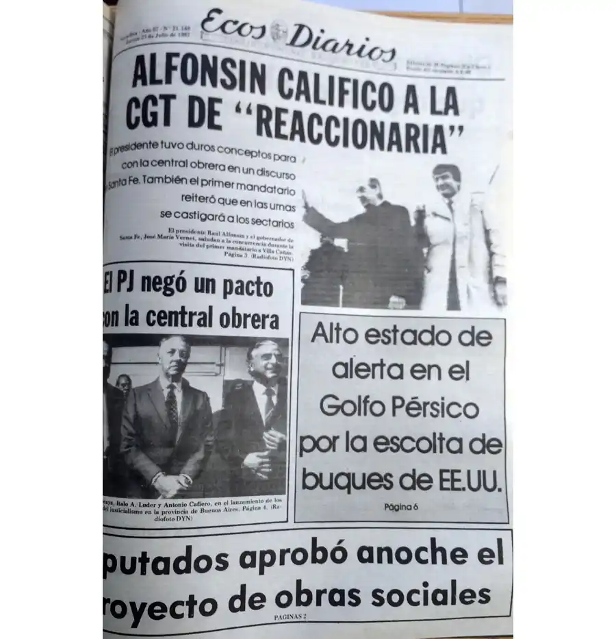 Jueves 23 de julio de 1987