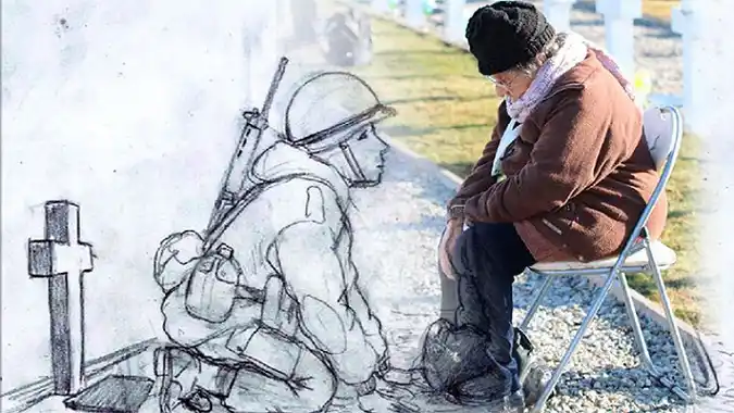 Un británico se tatuó la foto del "reencuentro en Malvinas"