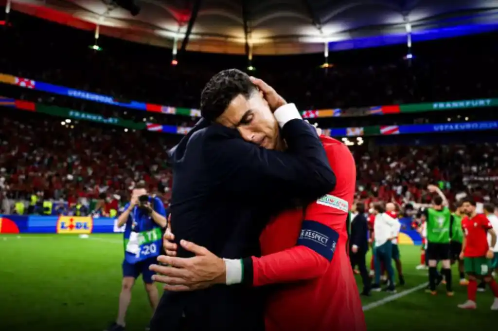 Cristiano Ronaldo luego de errar el penal.