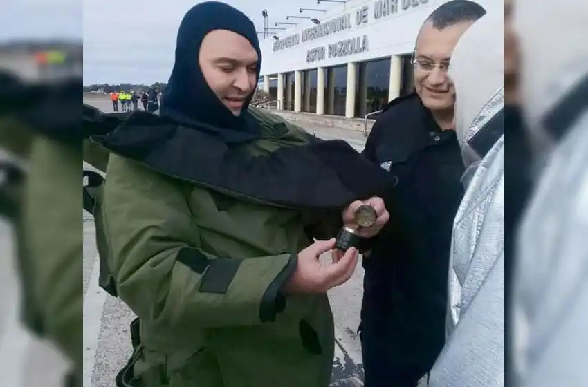 Así fue el operativo en el aeropuerto que verificó el "explosivo"