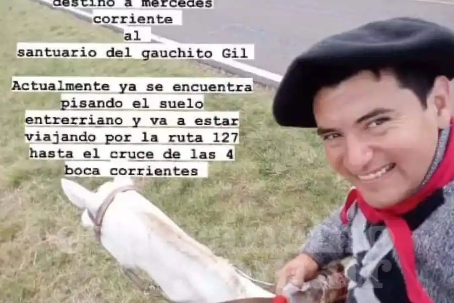 De Santa Fe hasta Corrientes a caballo para visitar el santuario del Gauchito Gil