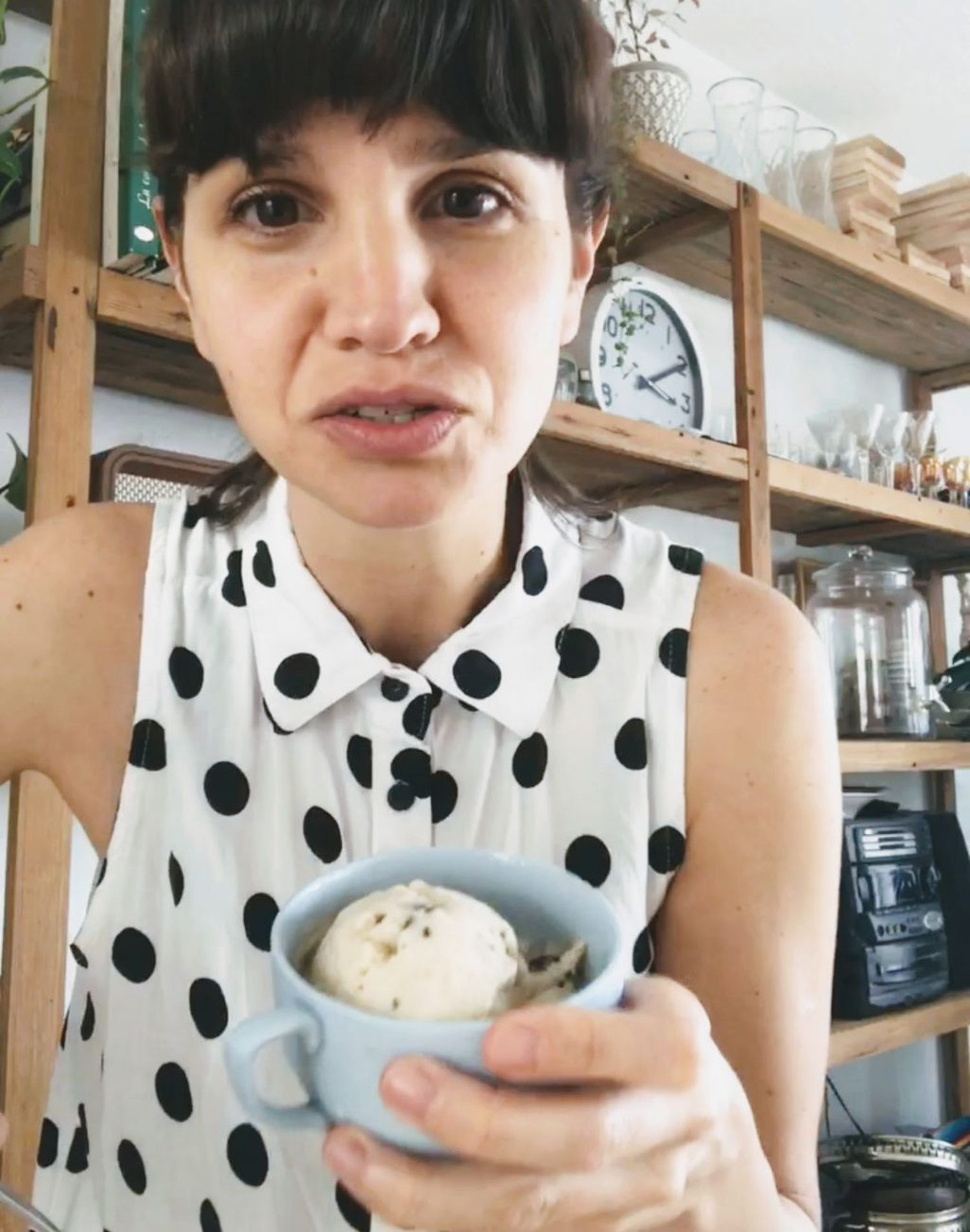 Receta de helado granizado con chocolate amargo
