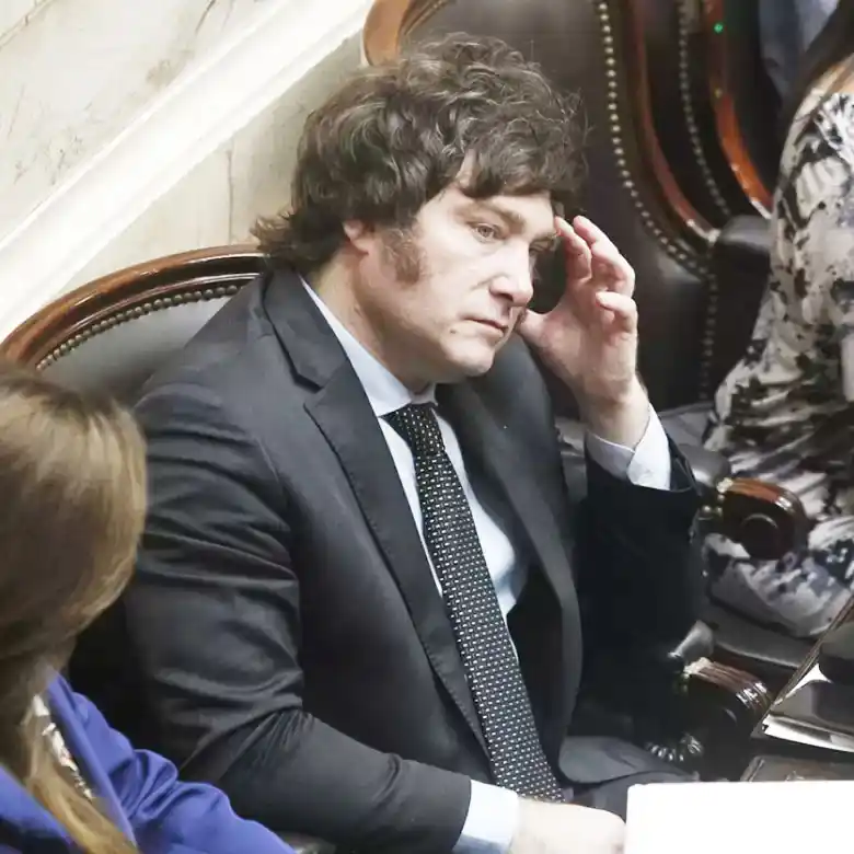 Javier Milei: “Decide estar con la casta”  Dijo que JxC y el FdT “se están matando por cargos”