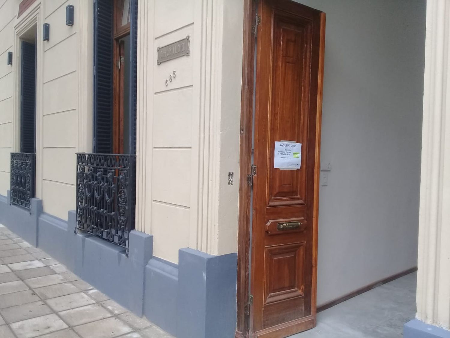 El Vacunatorio del Hospital funciona en el Centro de Salud Patico Daneri