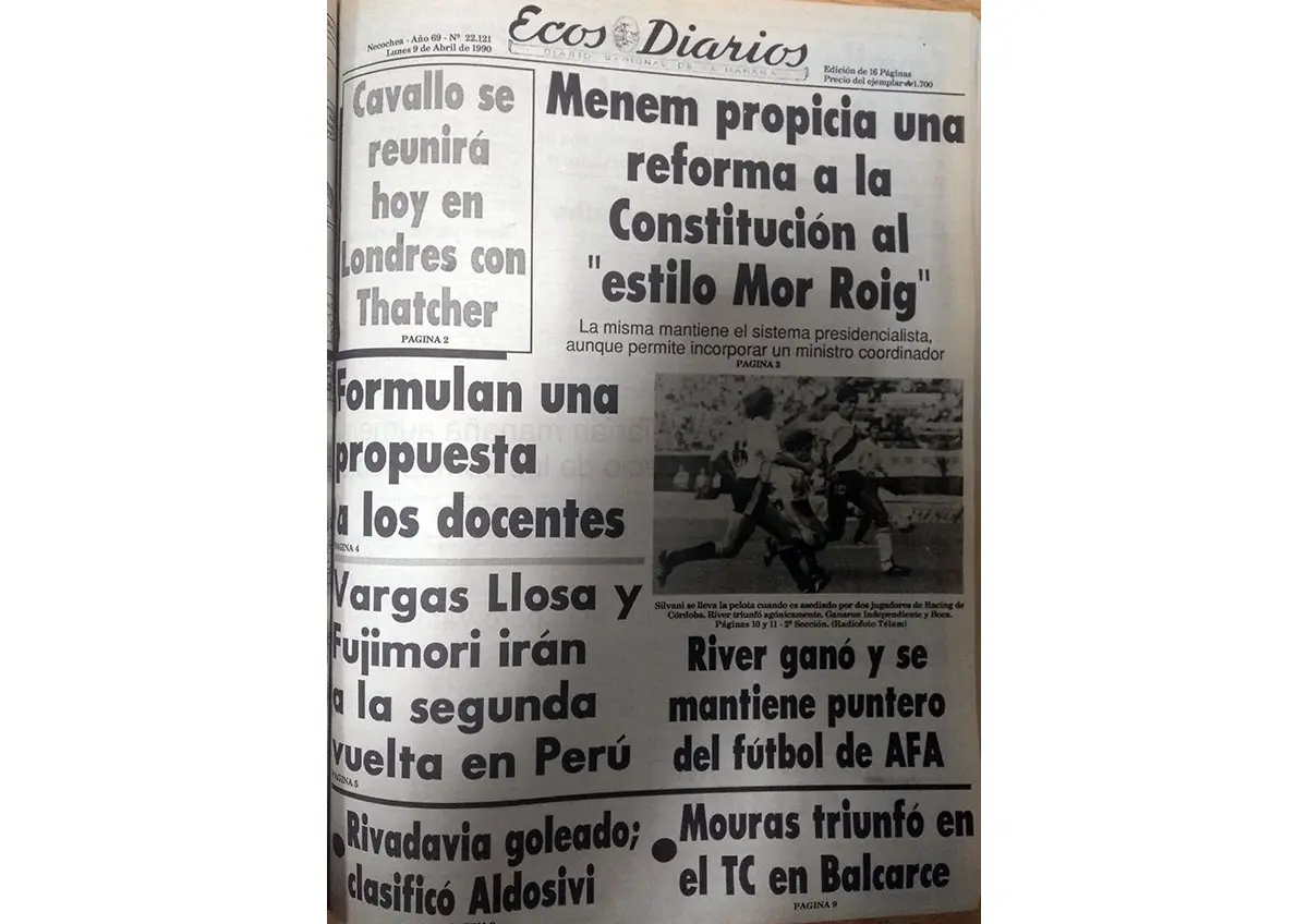 Lunes 9 de abril de 1990
