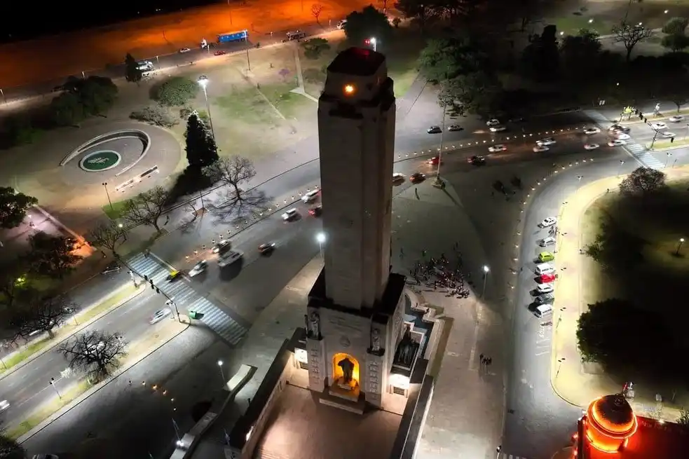Monumento a la Bandera en la ciudad de Rosario. Crédito: Fernando Nicola