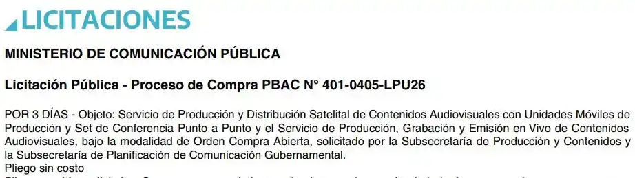 licitacion vibra