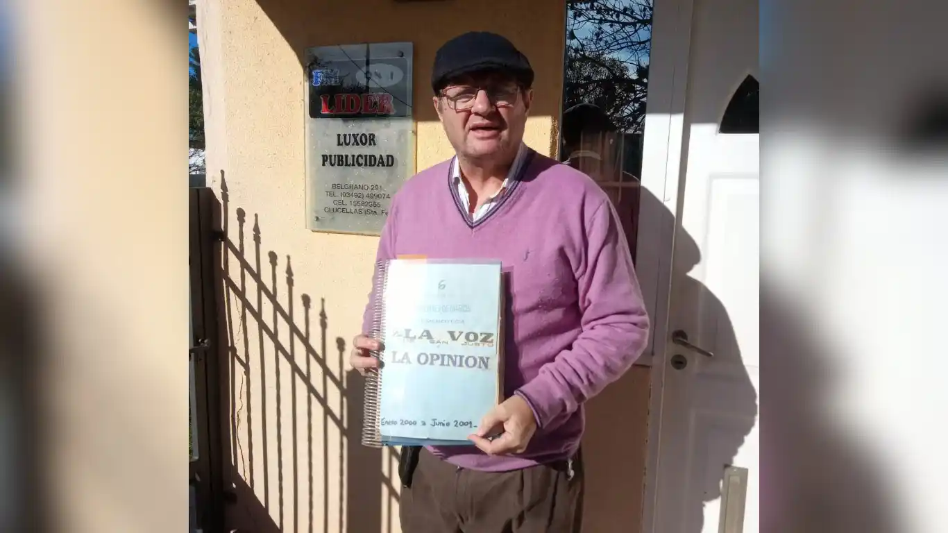 Darío Bonino, el corresponsal que archiva la historia de su pueblo.