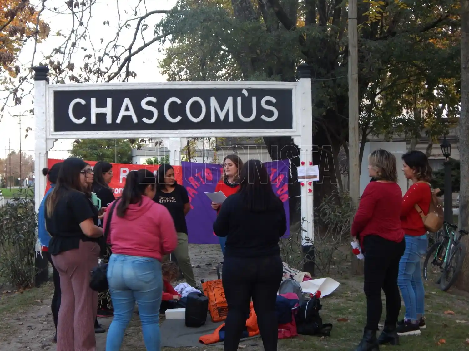 Marea roja en Chascomús contra la violencia ginecobstétrica y neonatal