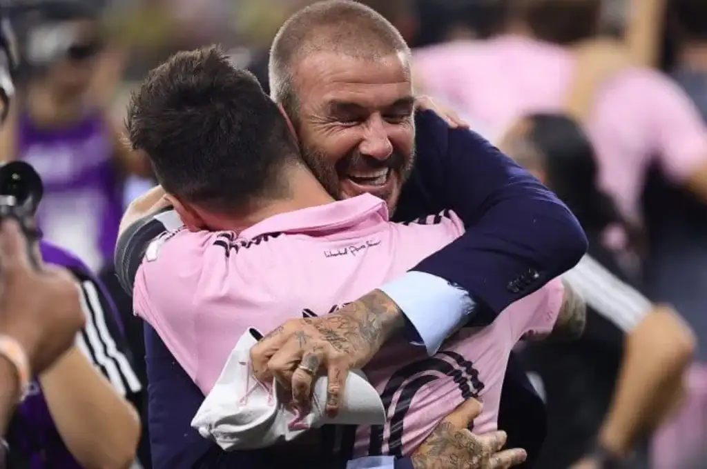 Lionel Messi y David Beckham