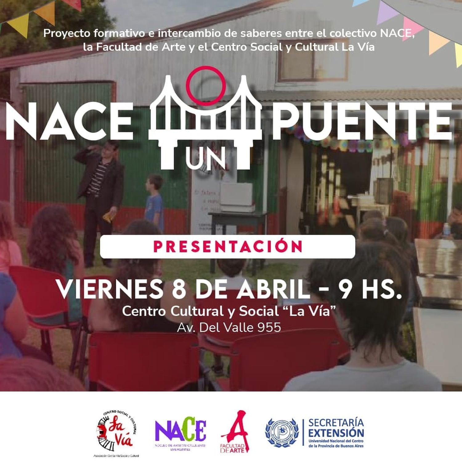 Arte de la Unicen presentará el proyecto “NACE un puente”