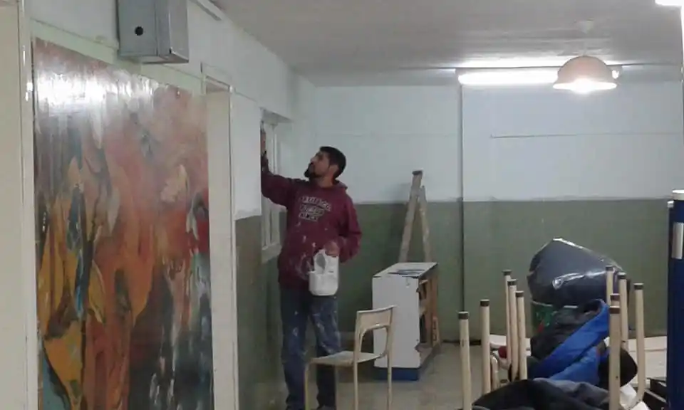Pintura en la Escuela Nº 27