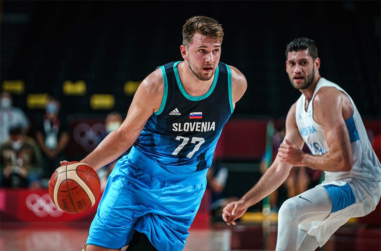 Argentina sufrió a Eslovenia y a Doncic, en el debut Olímpico