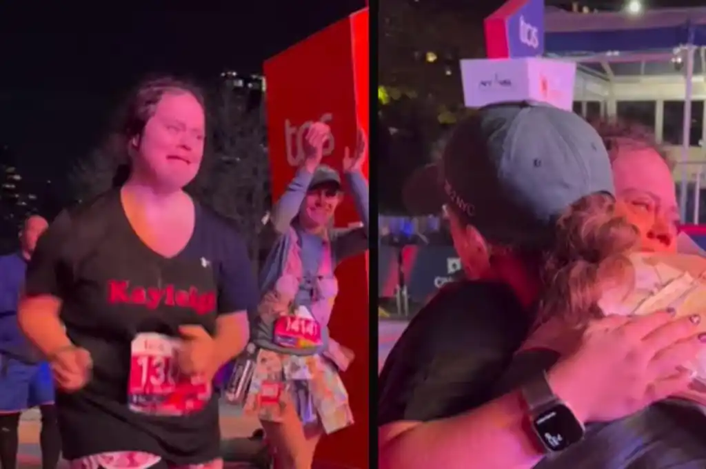 La emocionante llegada a la meta de Kayleigh Williamson