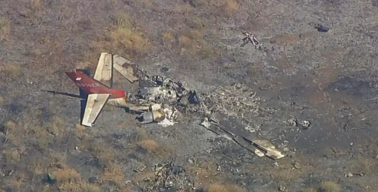La avioneta se estrelló en el estado de California
