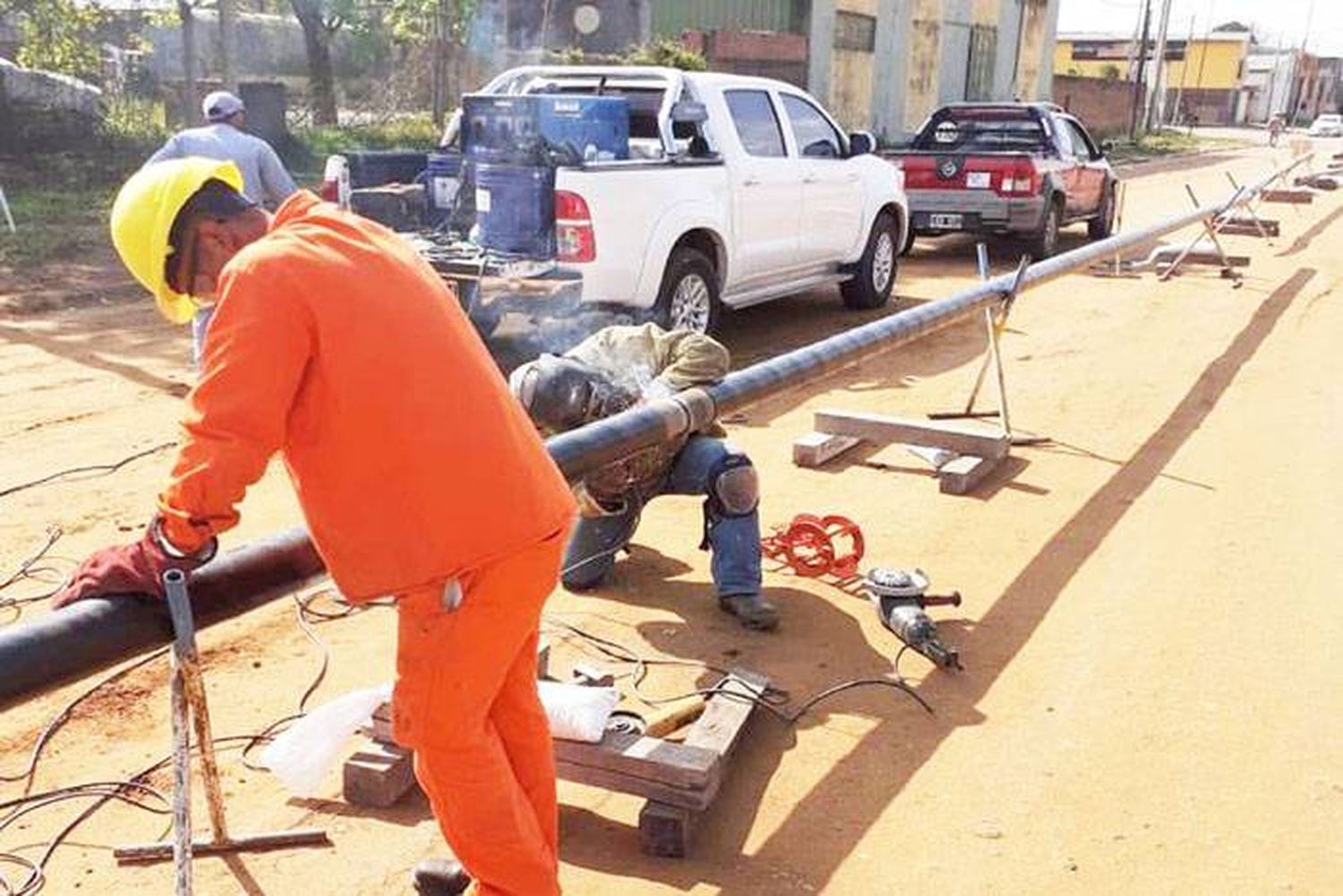 Comenzaron los trabajos de  ampliación de la red de gas  natural en Concordia