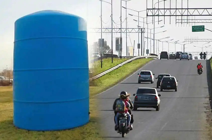 Un demorado tras ser visto transportando un tanque de agua que fue robado de un colegio