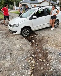La calle Tandileofú, una trampa vial
