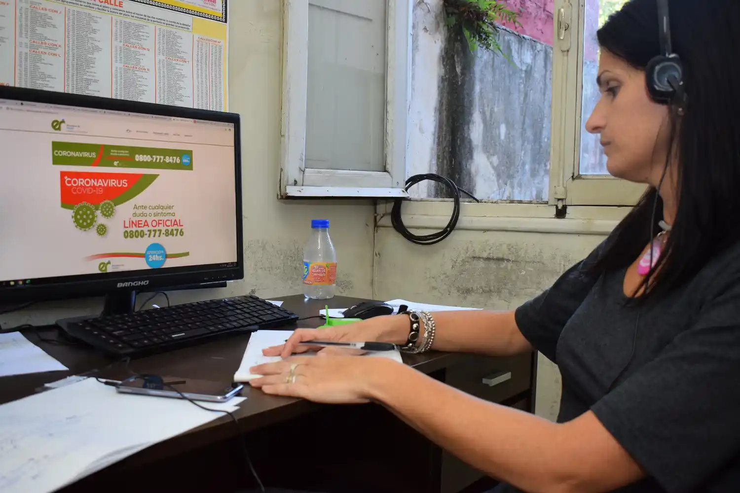 La línea que habilitó la provincia para canalizar consultas por coronavirus recibió más de 480 llamados el primer día