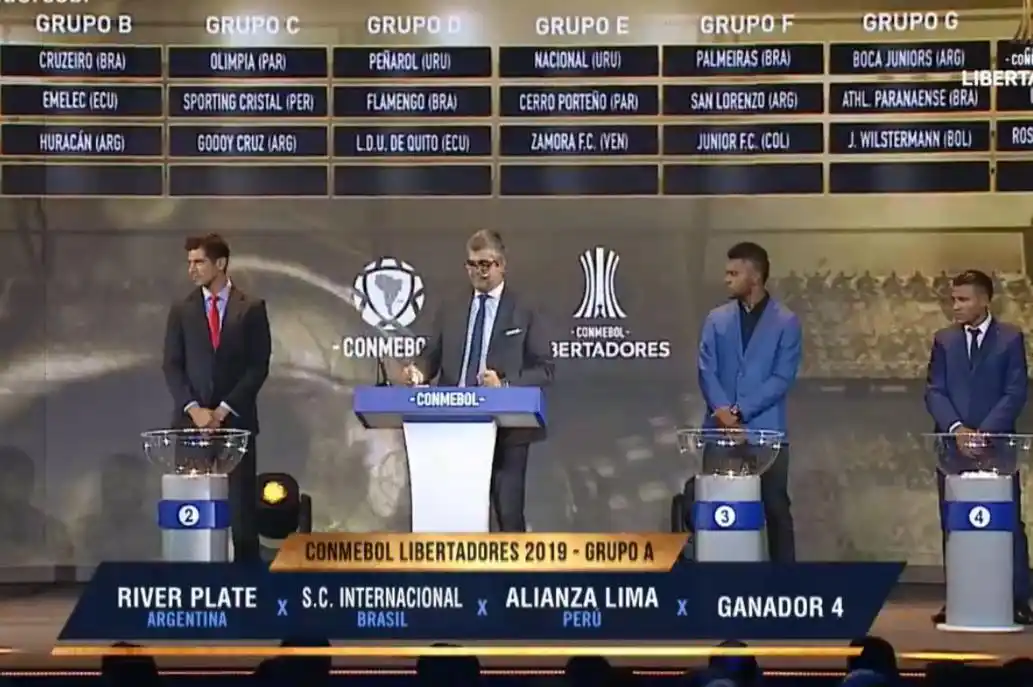River compartirá grupo con Inter y Alianza Lima