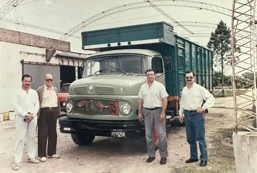 Don José Bogdan, Federico, Horacio y Osvaldo-