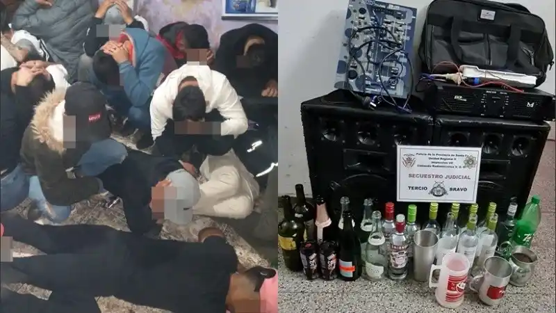 Fiesta clandestina en Villa Gobernador Gálvez: 77 mayores de edad y 16 menores
