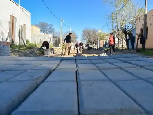 Intertrabado en calle 9 de julio